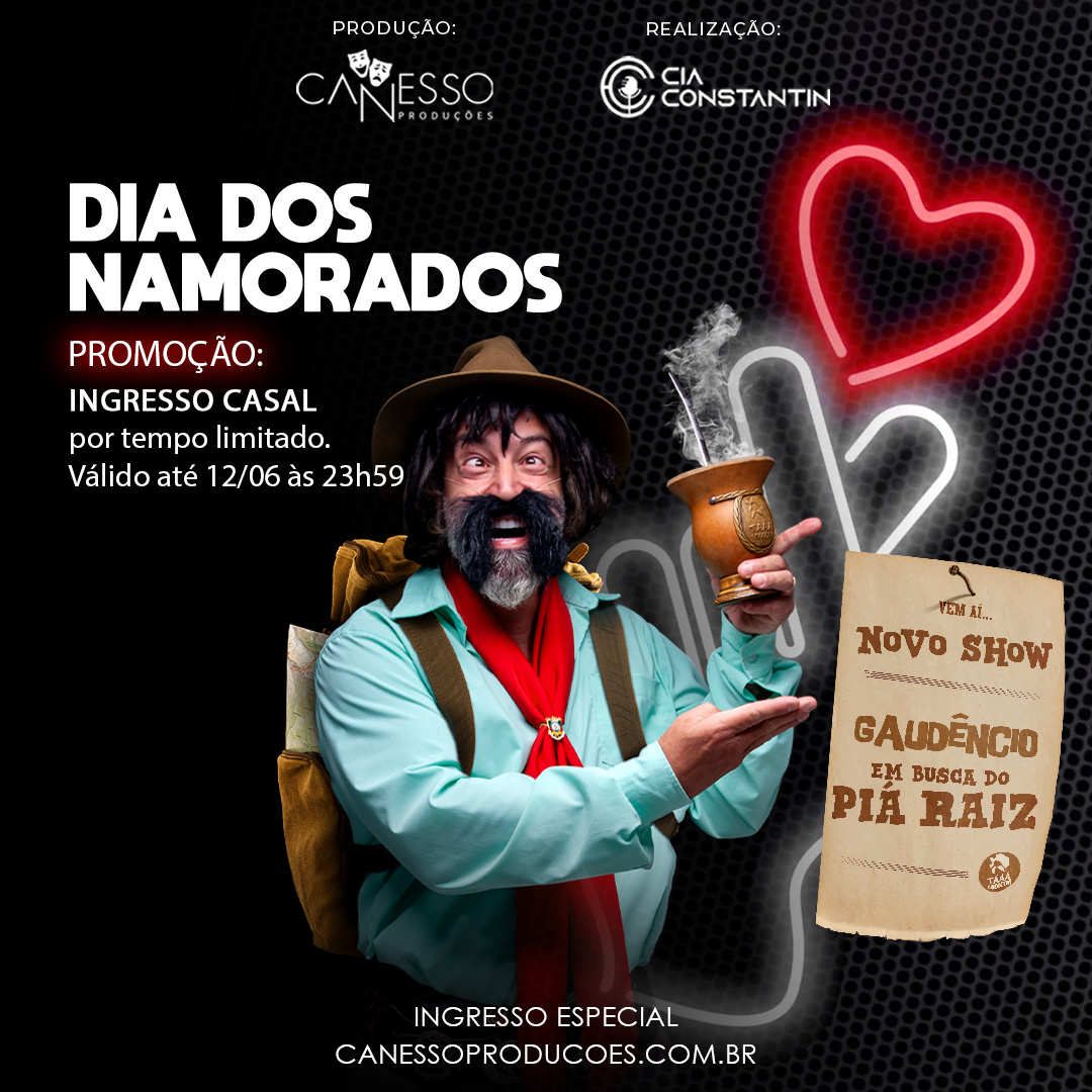 Curta um grande show de humor no Cineplus Emacite com o seu amor