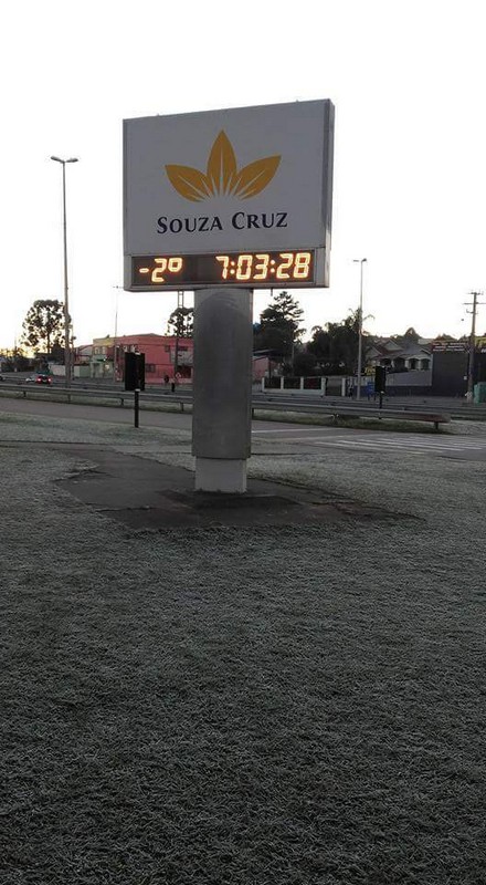 Riomafra iniciou semana abaixo de zero grau (1)